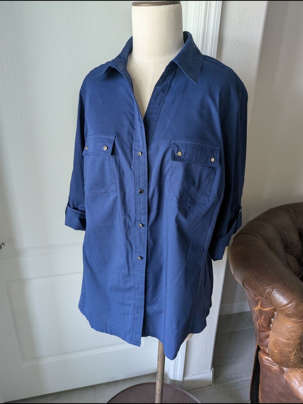 Zac & Rachel Navy Women's Top